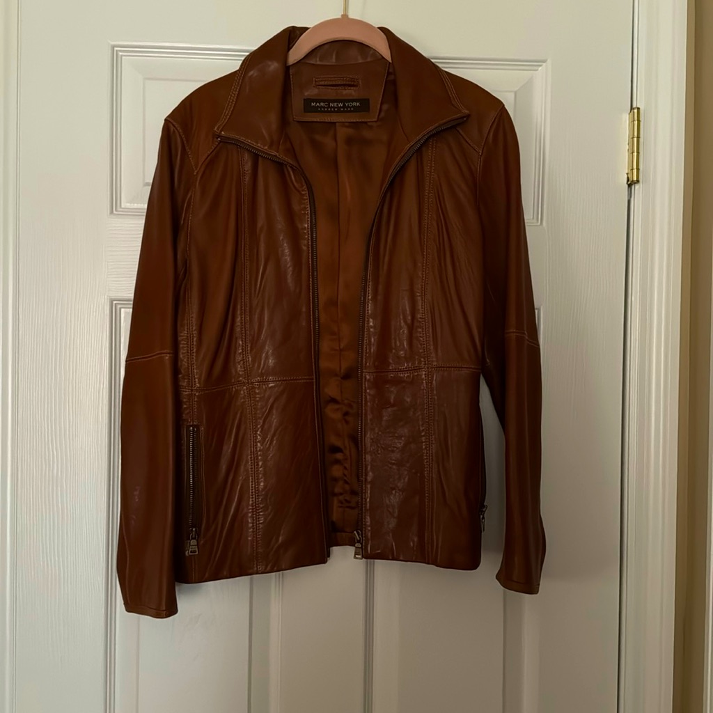 Rich Tan/ Brown Leather Jacket